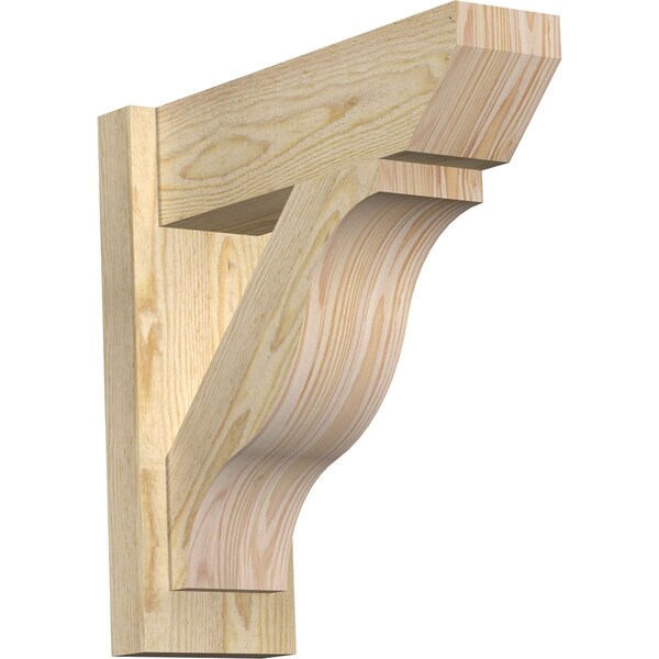 Ekena Millwork Funston Slat Rough Sawn Outlooker, Douglas Fir, 6"W x 18"D x 18"H OUT06X18X18FST06RDF - main